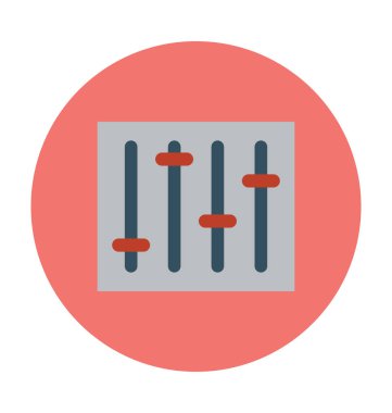 Mikser düz vektör simgesi 