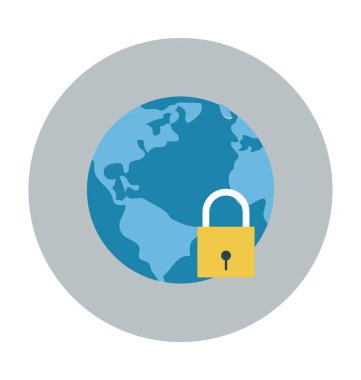 Harita düz vektör simgesi 