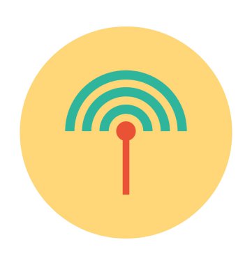 sinyaller düz vektör simgesi 