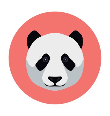 Düz vektör simge ayı 