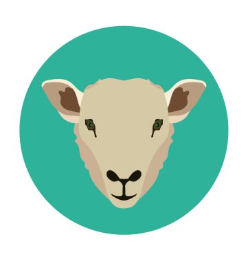 otobur düz vektör simgesi 