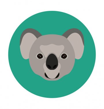 Düz vektör simge ayı 