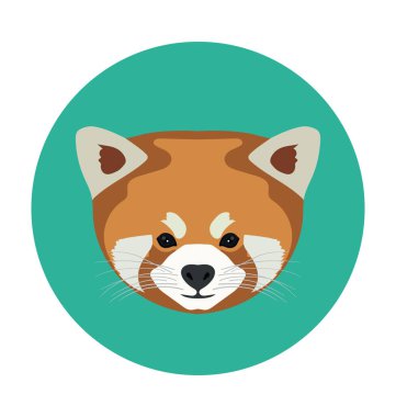 Lagar bagar düz vektör simgesi 