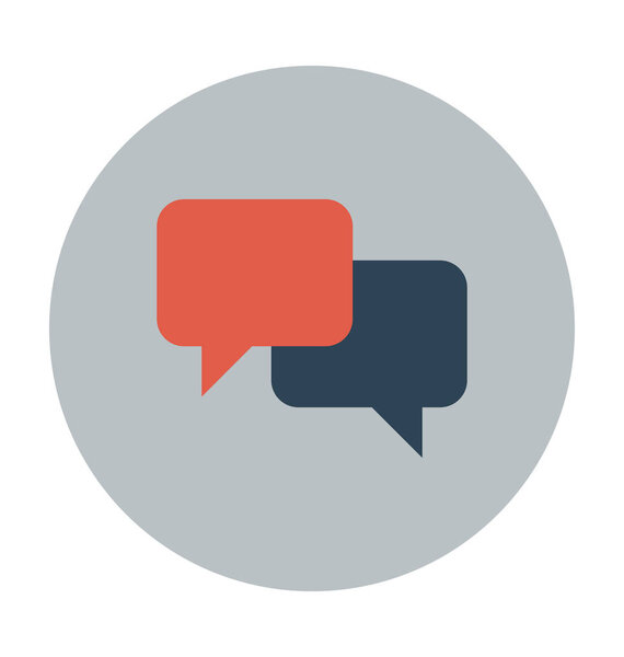 chat Flat Vector Icon 