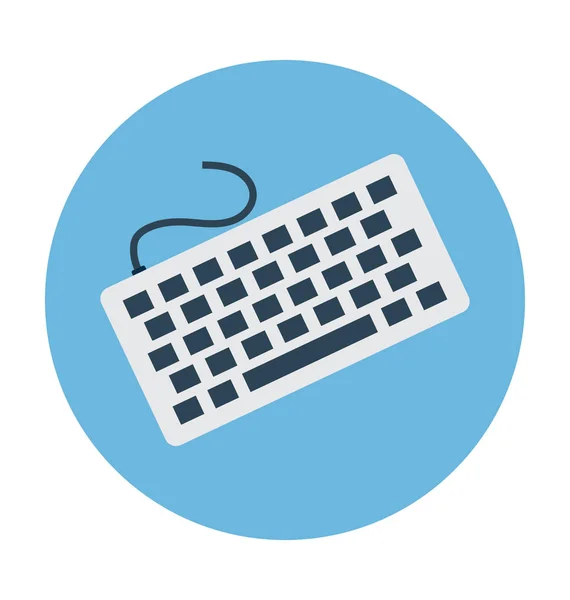 Teclado Flat Vector Icon —  Vetores de Stock