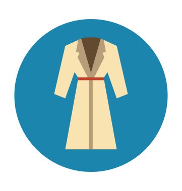 düz vektör simgesini giyin 