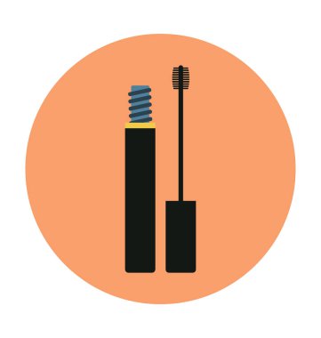 dudak parlatıcısı düz vektör simgesi 