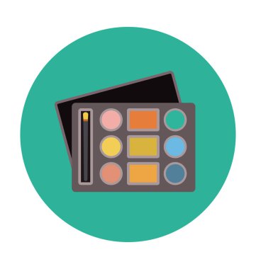 göz paletleri düz vektör simgesi 