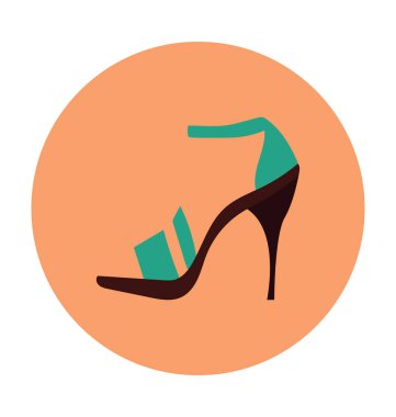 Düz vektör simge Bayan Ayakkabı 