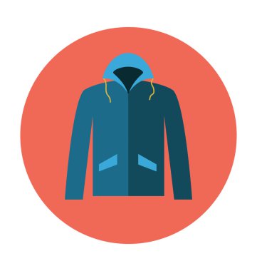 Hood düz vektör simgesi 