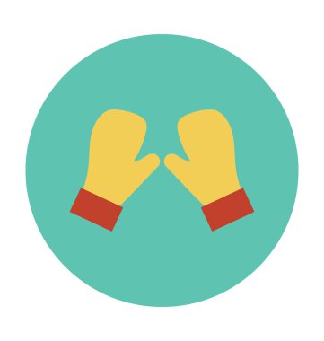 Düz vektör simge eldiven eldiven 