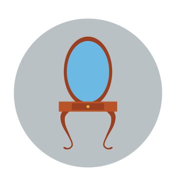 Ayna düz vektör simgesi 