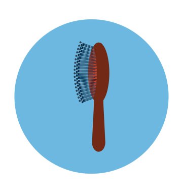 Fırça düz vektör simgesi 