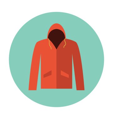 Hood düz vektör simgesi 