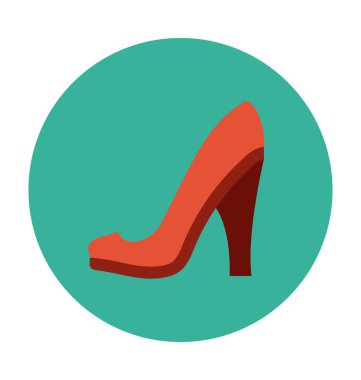 Düz vektör simge Bayan Ayakkabı 