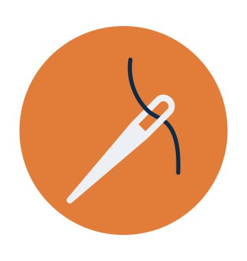 Düz vektör simge iğne 