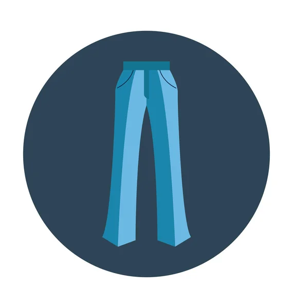 Pantalón Flat Vector Icon — Vector de stock