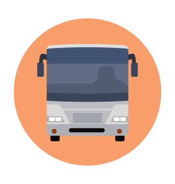 Omnibus düz vektör simgesi 