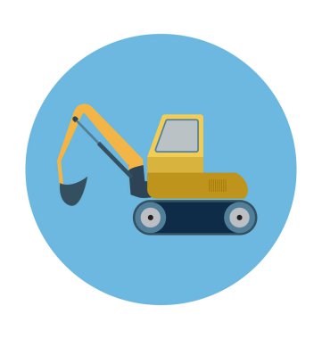 Vinç düz vektör simgesi 