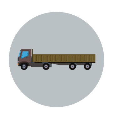 Lojistik düz vektör simgesi 