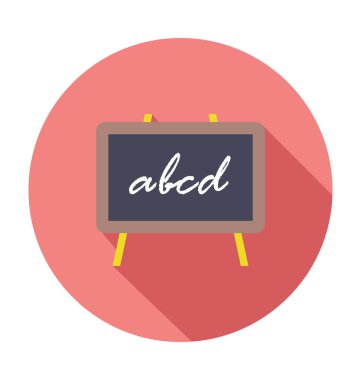 alfabe düz vektör simgesi 