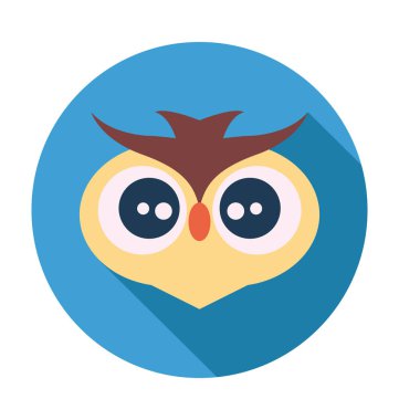 kuş düz vektör simgesi 