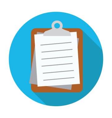 Kağıtları düz vektör simgesi 