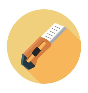 Kesici düz vektör simgesi 