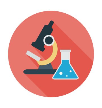 lab düz vektör simgesi 