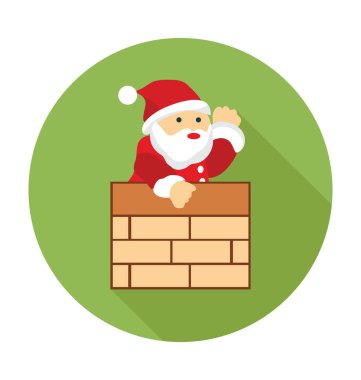 Gingerbread düz vektör simgesi 