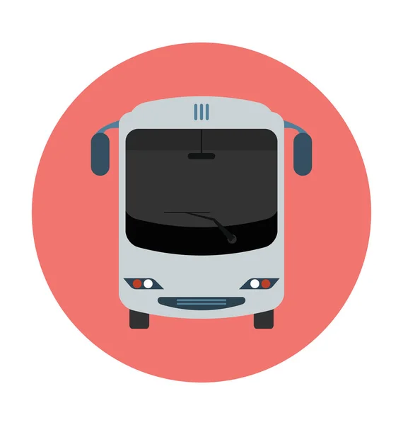 Omnibus Lapos Vector Icon — Stock Vector