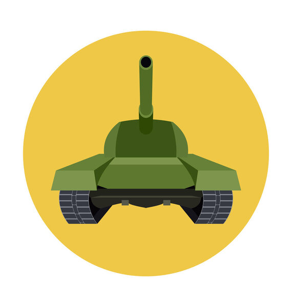 tank Flat Vector Icon 