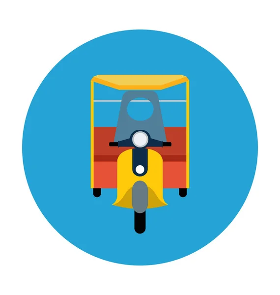 Heavy Bike Flat Vector Icon — Stock Vector