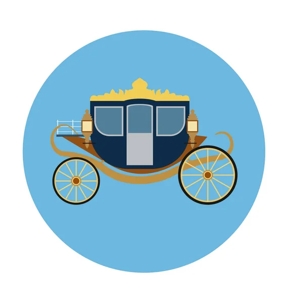 Icono Vector Plano Transporte — Vector de stock