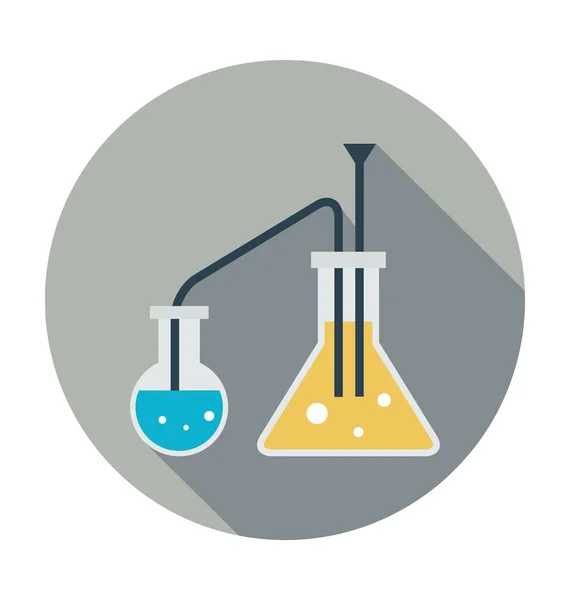 Química Icono Vector Plano — Archivo Imágenes Vectoriales