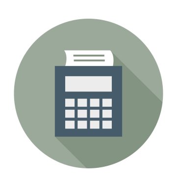 Alış irsaliyesi düz vektör simgesi 