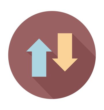 yön düz vektör simgesi 