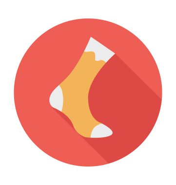 Ayak düz vektör simgesi 