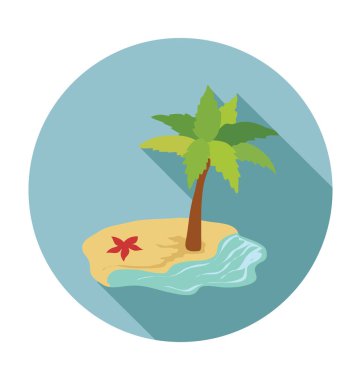 ağaç düz vektör simgesi 