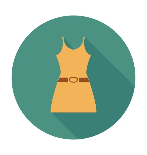 Lange Blouse Platte Vector Icon — Stockvector