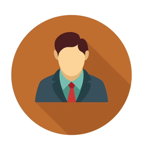 Avatar Man Platte Vector Icon — Stockvector