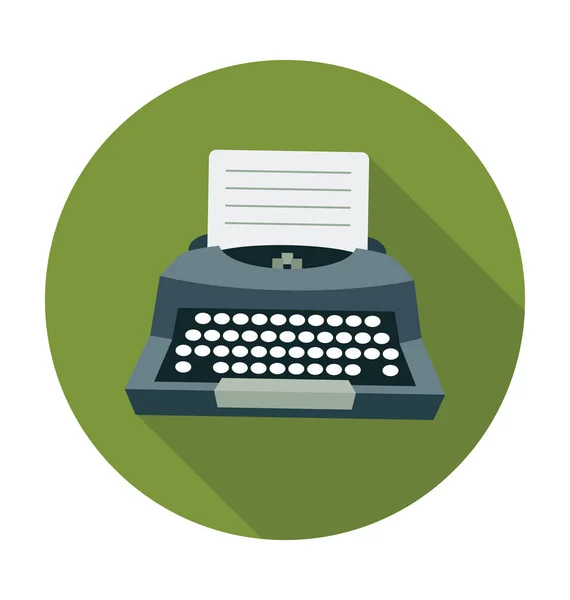 Content Writer Flat Vector Icon — Stock Vector