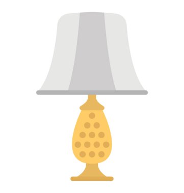 Bir lamba düz simgesi 