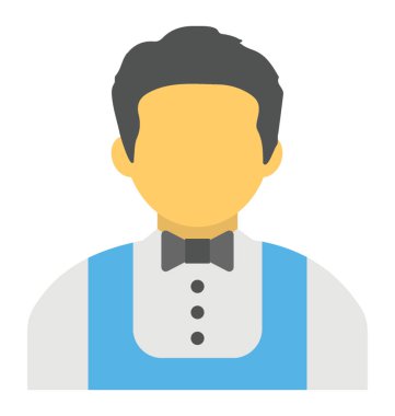 Bir garsona düz simgesi 