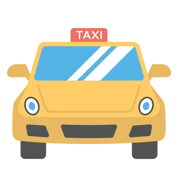 Lapos Ikon Ból Egy Taxi Taxi — Stock Vector