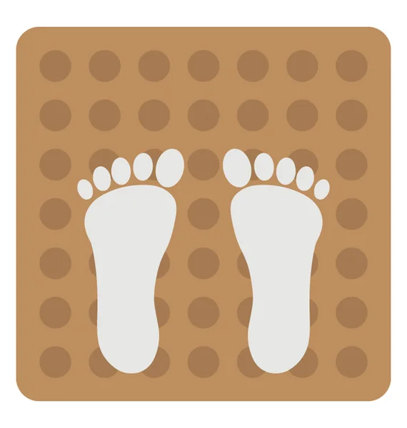 Flat Icon Doormat — Stock Vector