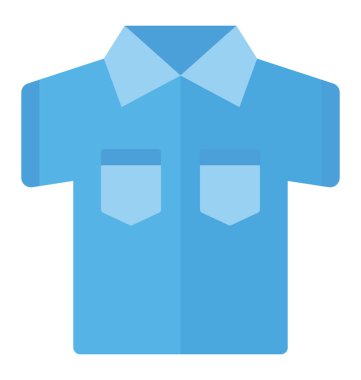 Bir t-shirt düz simgesi 