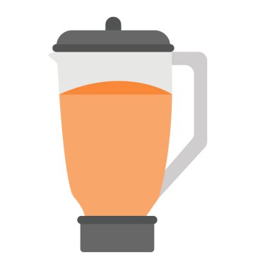 Meyve sıkacağı blender düz simgesi 