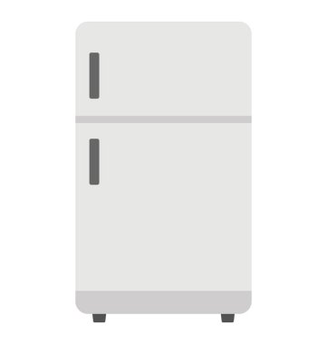 Bir buzdolabı düz simgesi 