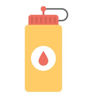 Bir hardal sosu şişe düz simgesi 